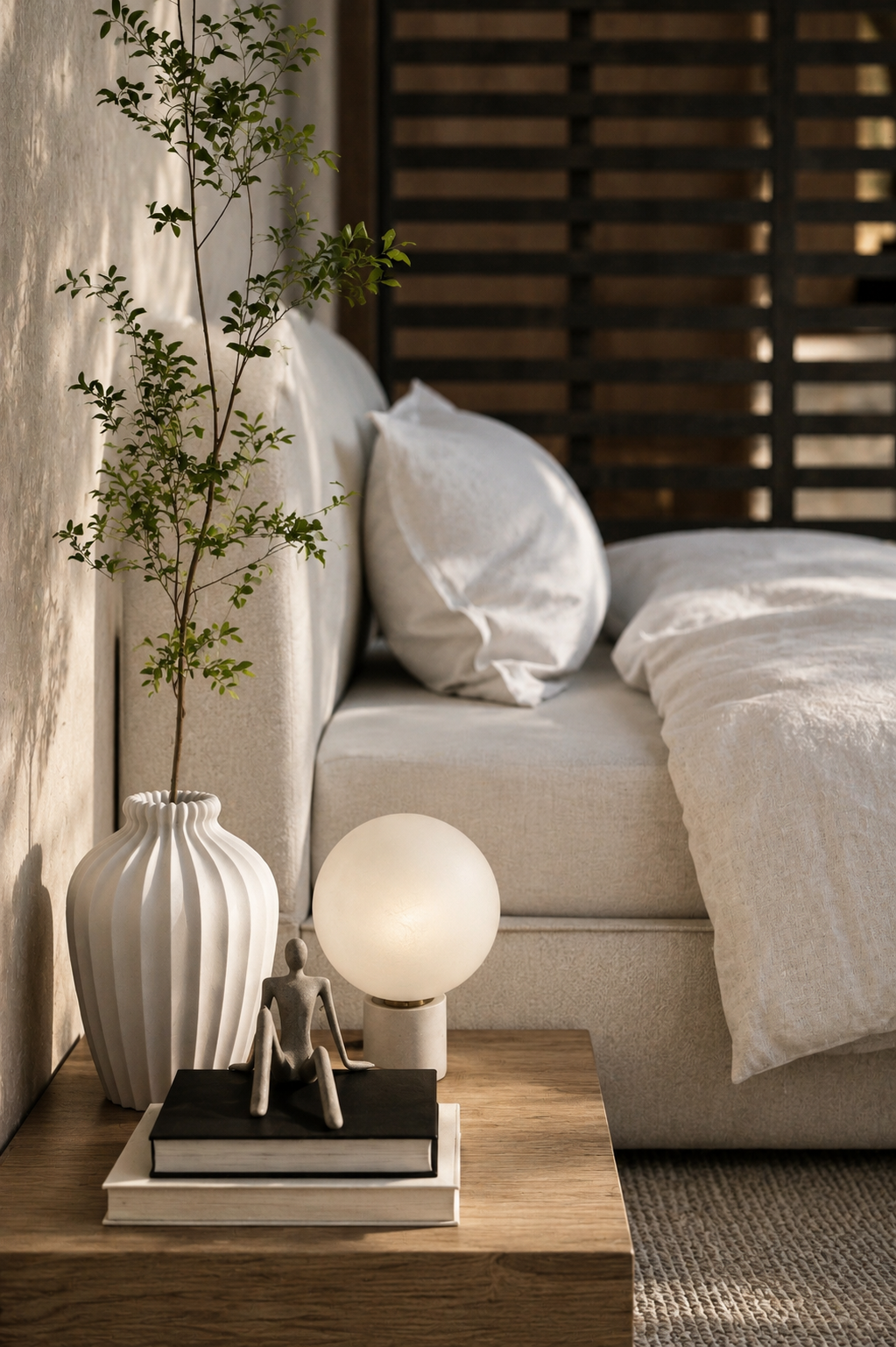 Bedroom styling detail